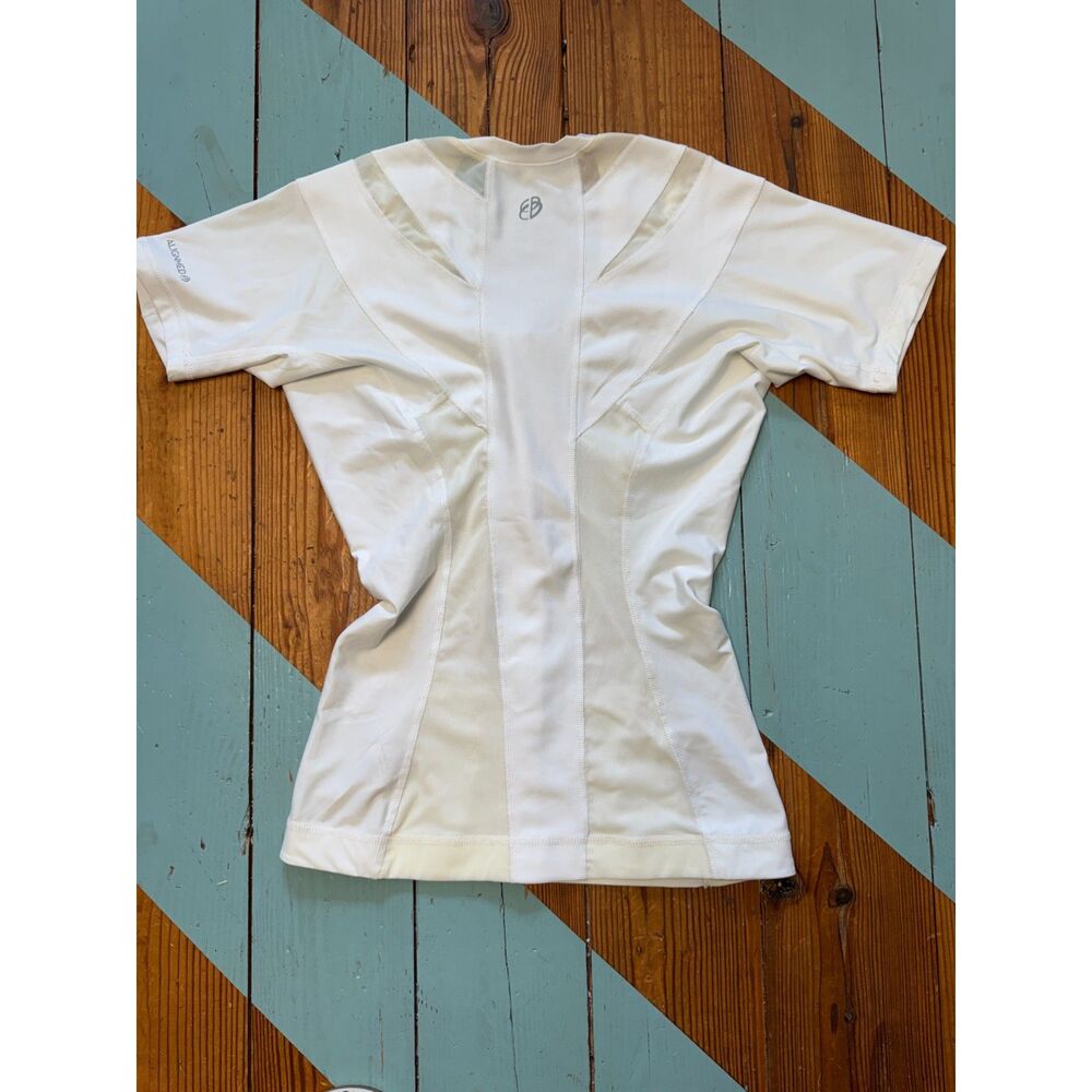 AlignMed Postural White Zip Front Compression Posture Shirt Women's Medium - Picture 7 of 8